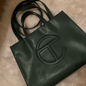 TELFAR Medium Shopping Bag - Dark Olive